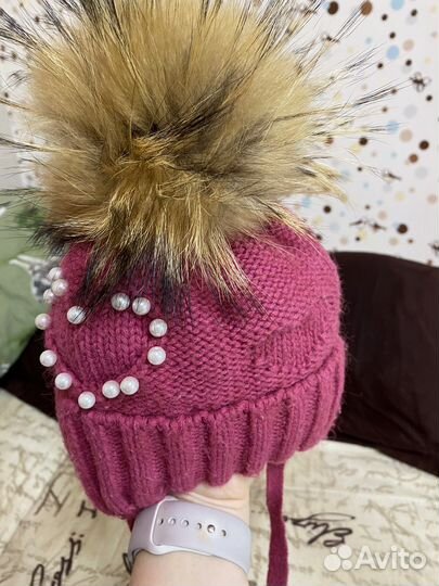 Шапка для девочки зима