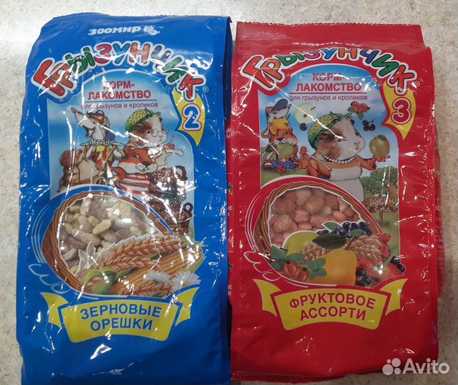 Корм-лакомство для грызунов, крыс Цена за 2шт