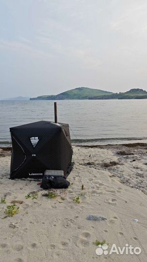 Мобильная баня с панорамным видом автомат