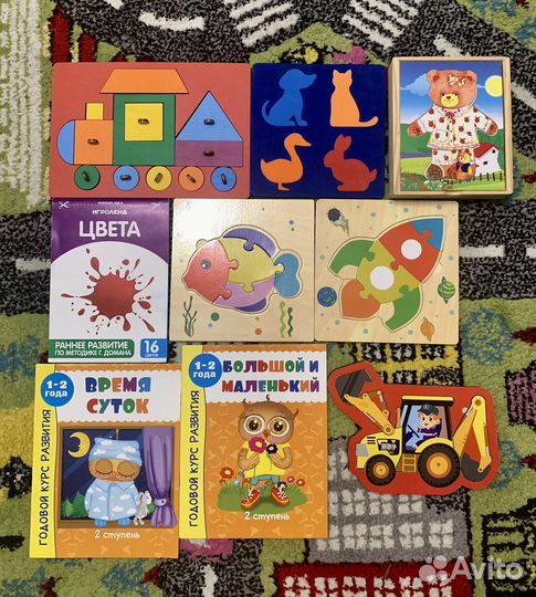 Развивающие деревянные игрушки для малышей