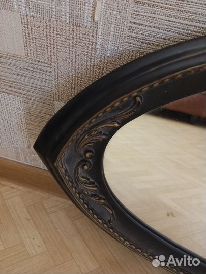 Зеркало овальное большое винтажное