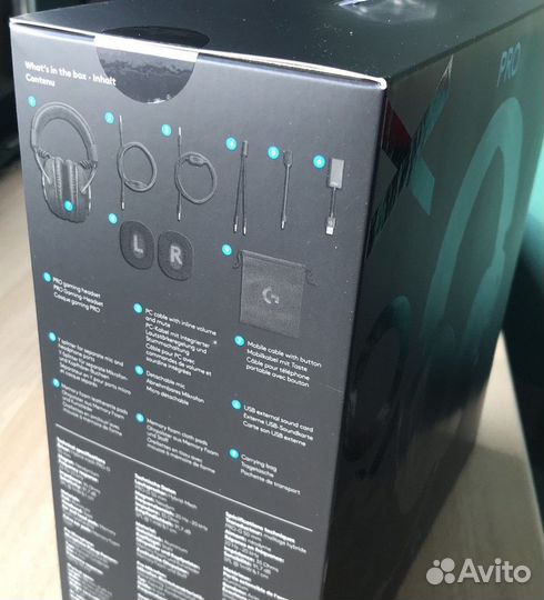 Наушники Logitech G PRO X (новые, чек, гарантия)