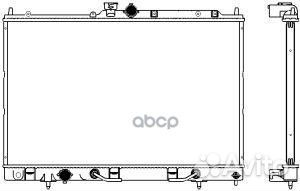 Радиатор охлаждения двигателя 33211024 Sakura