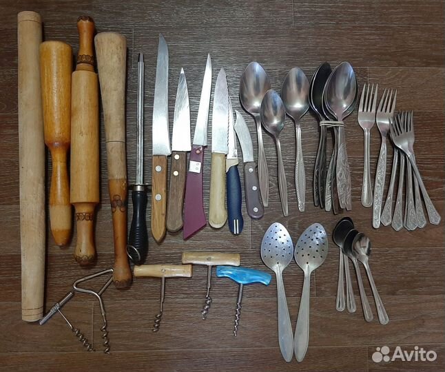 Ножи,ложки,вилки, штопор из СССР