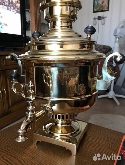 Самовар антикварный угольный Кастрюля 6.5 л