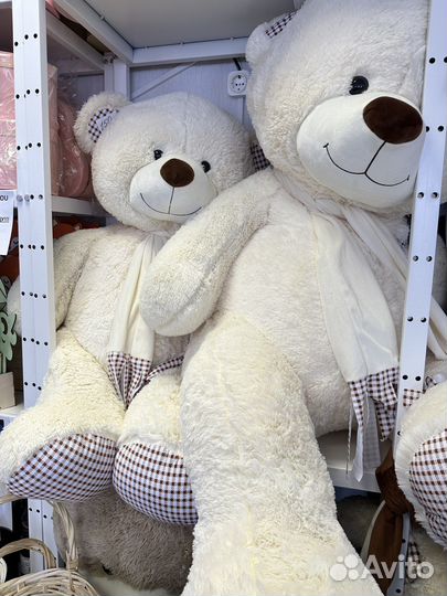 Плюшевый медведь большой маленький гигантский