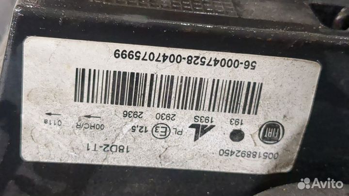 Фара (передняя) левая Fiat Panda 2011, 2012