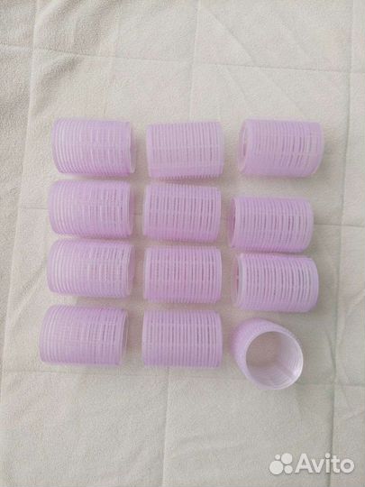 Бигуди липучки D45мм, длина 62мм, 12шт