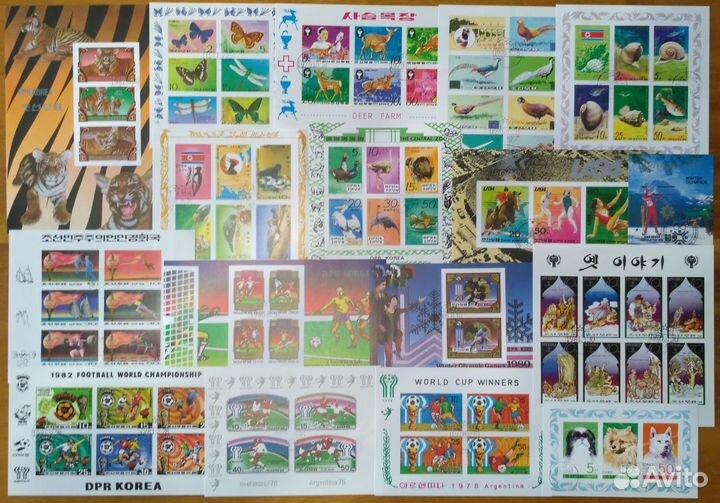 Кндр 66 блоков и малых листов без повторов марки