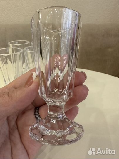 Хрустальные рюмки - лафитники 40 мл новые