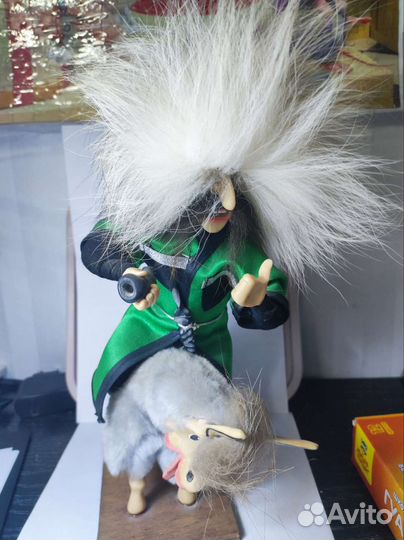 Мужчина с Кавказа джигит, осёл, игрушка,сувенир