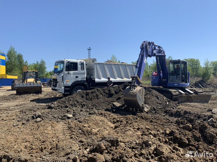 Вывоз грунта самосвалами