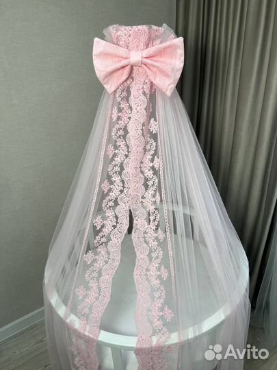 Балдахин на кроватку just happy кружевной