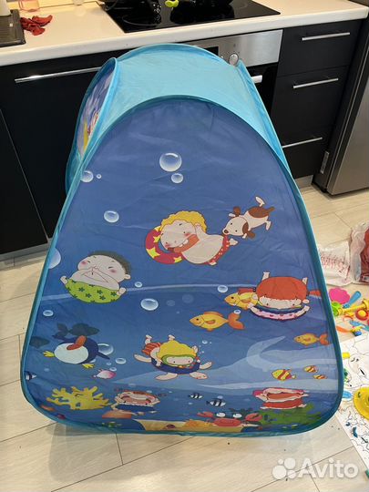 Палатка игровая с тоннелем и шариками