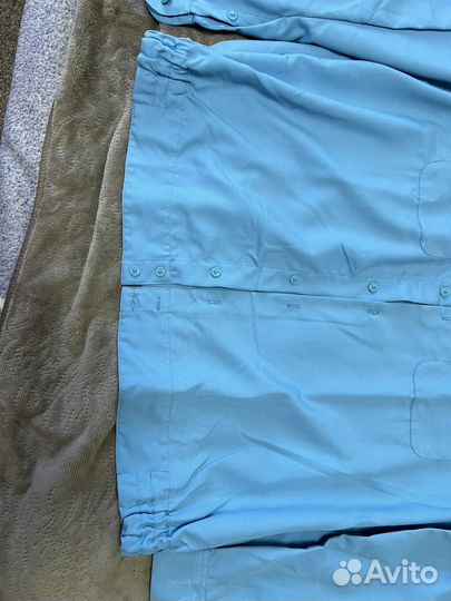 Рубашка форменная голубая