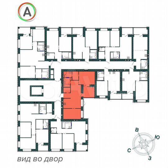 2-к. квартира, 67,6 м², 2/9 эт.