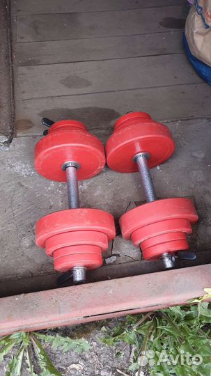 Гантели наборные + доска для пресса