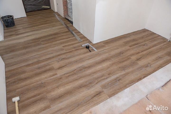 Укладка ламината, SPC, пвх, кварцвинила, линолеума