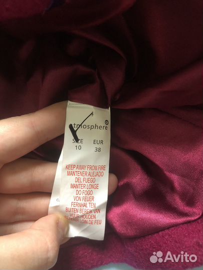 Укороченное пальто 100 шерсть