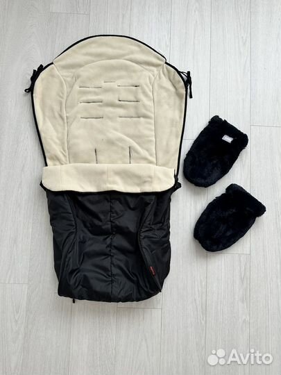 Накидка-чехол в коляску Aprica + варежки CAM