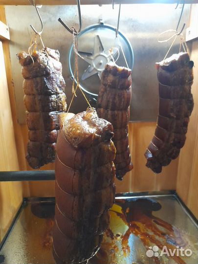 Мясная копченая продукция, сало, тушенка домашняя