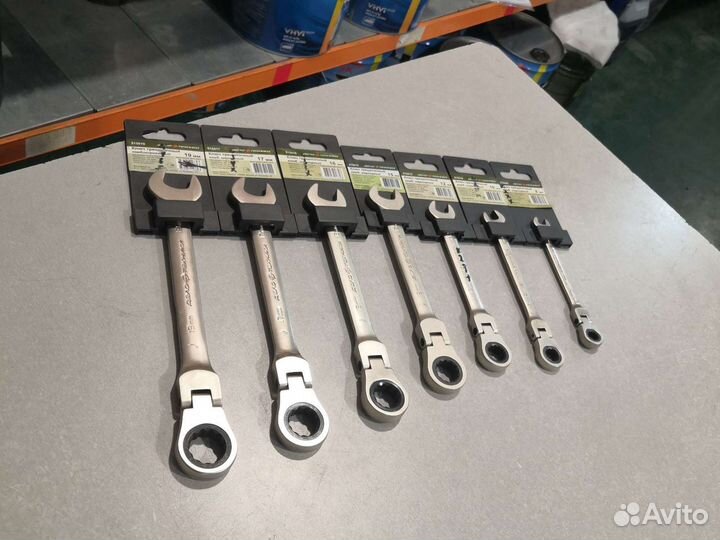 Ключ комбинированный трещоточный шарнирный дт 8 мм