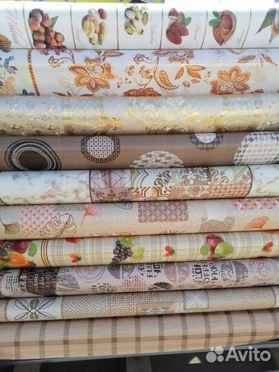 Клеенка на стол из пвх на тканевой основе