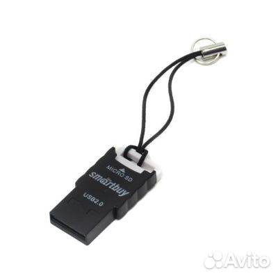 Картридер USB 2.0-micro SD, черный