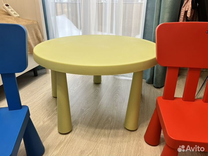 Детский стол и стулья IKEA