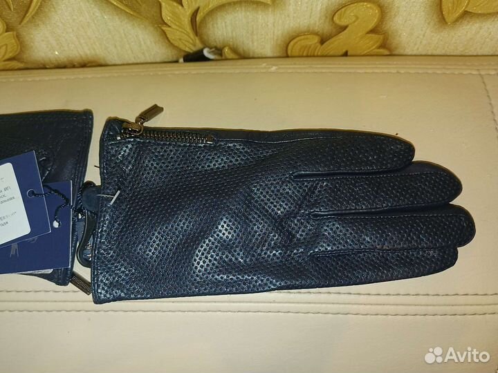 Перчатки кожаные