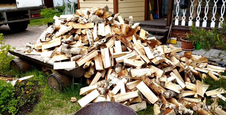 Дрова Ольха от 1 куба с доставкой в Выборге любого