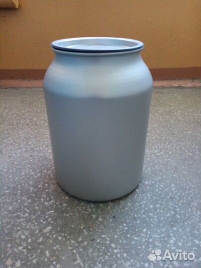 Бидоны алюминиевые с крышкой 15л