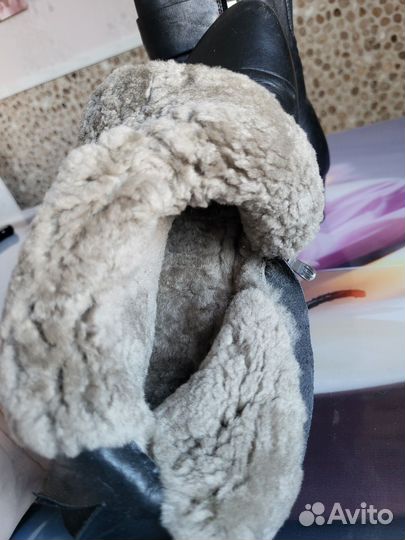 Полусапоги женские зимние натуральная кожа