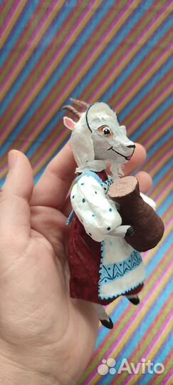 Мама-Коза ватная игрушка