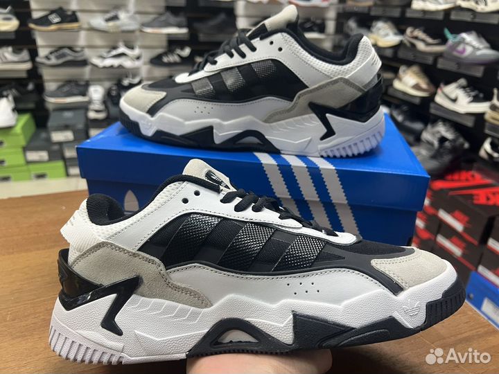 Adidas мужские кроссовки niteball black white