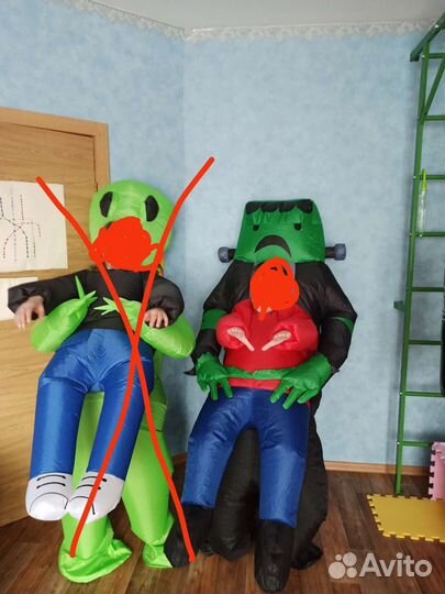 Надувной костюм Франкенштейна