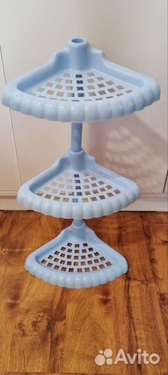 Угловая полка для ванной