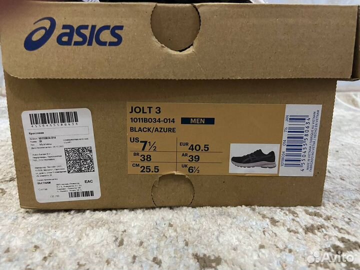 Кроссовки asics jolt 3