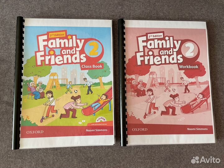 Учебник и рабочая тетрадь Family and friends 2