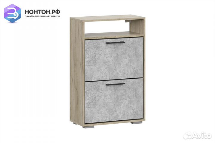 Тумба для обуви Бостон дуб крафт серый / бетонный