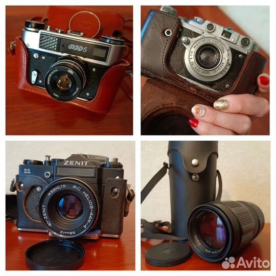 Плёночные Ретро фотоаппараты + объектив