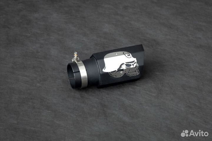 Насадка на глушитель череп короткая BMS
