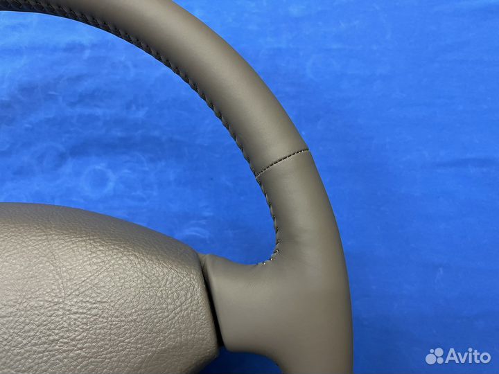 Оригинальный кожаный руль с подoгревом Prado 120