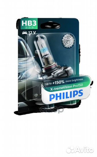 Лампа HB3 X-treme Vision Pro150 9005xvpb1 Philips