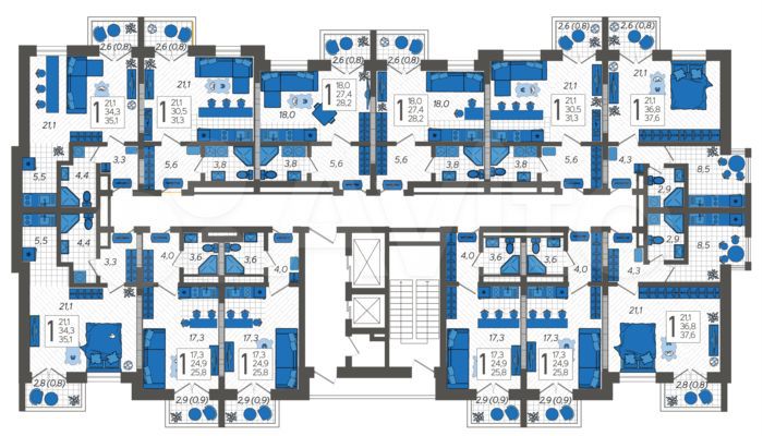 Квартира-студия, 31,3 м², 2/12 эт.