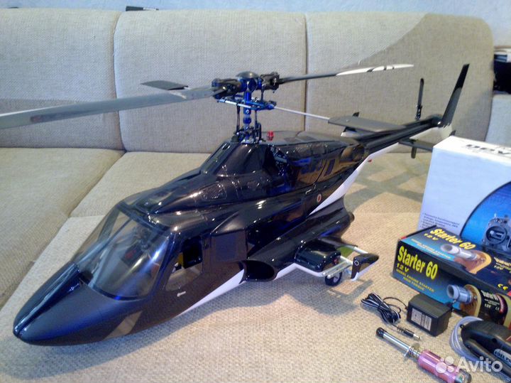 Вертолет AirWolf, двс, 600й класс