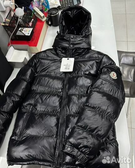 Куртка пуховик Moncler maya с капюшоном