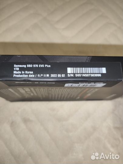 SSD диск Samsung M.2 970 EVO Plus 1 тб