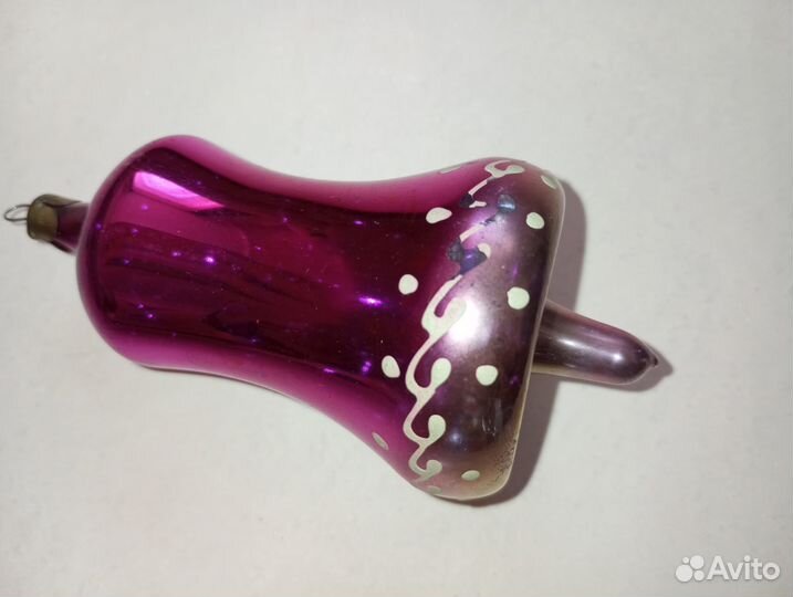 Елочная игрушка колокольчик СССР