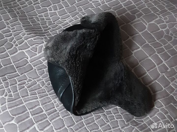 Шапка зимняя для мальчика 53-55, черная